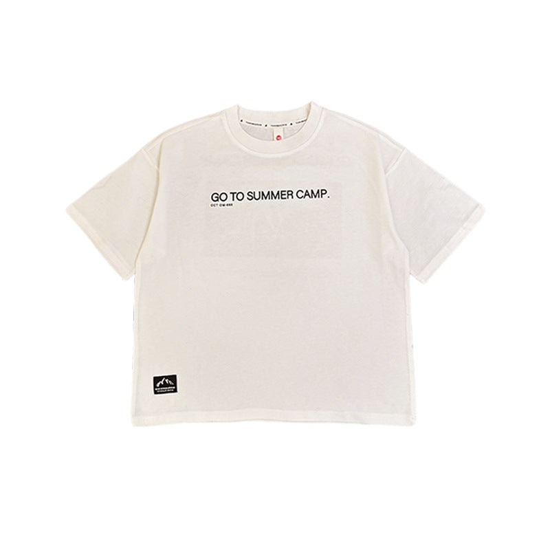 FK26032001山系戶外童裝襯衫夏季新款兒童短袖t男童露營風上衣寶寶棉衣服現貨(FK開頭~需混搭3件~廠商才有出貨哦)(品質很好,請放心購買)