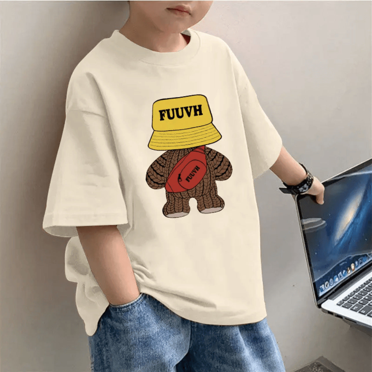 CE26022605 100%棉襯衫男童夏裝短袖T時尚夏季兒童打底衫男孩純棉上衣洋氣童裝