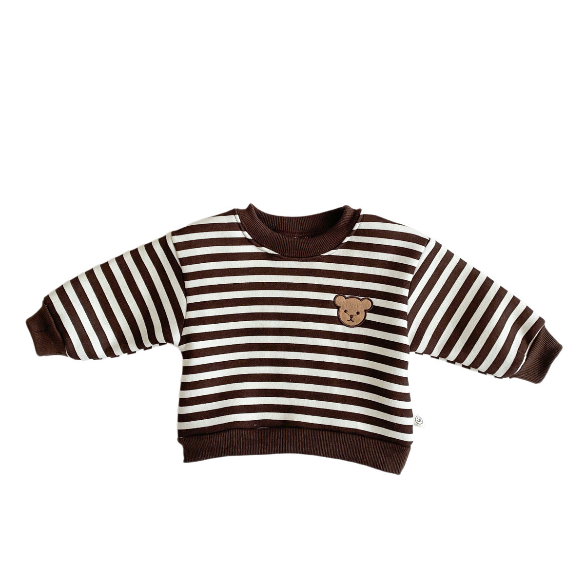 G24110620兒童冬季圓領四色韓版衛衣童裝嬰兒加絨男女寶寶加絨保暖套頭套