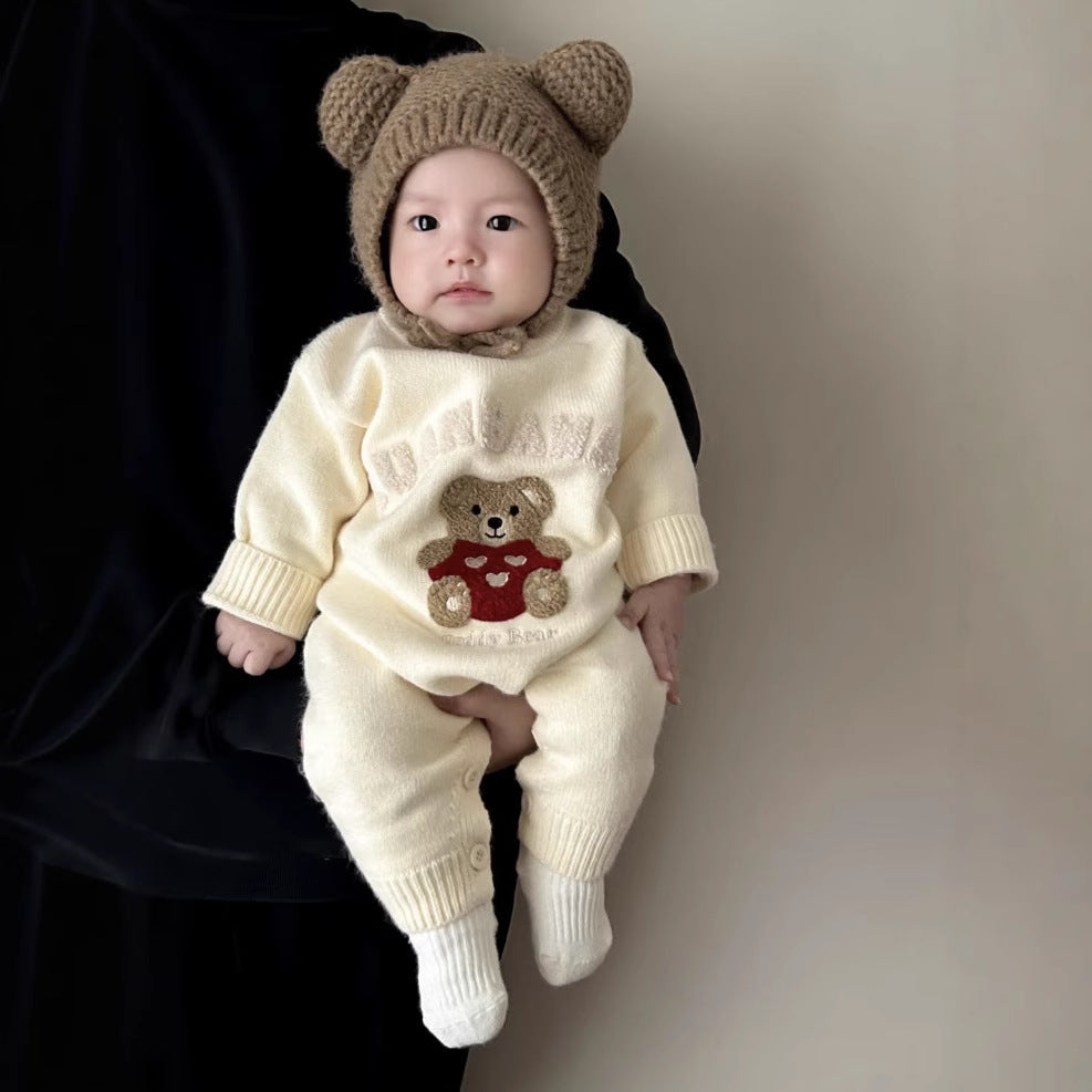 L25120402高級親子裝2025全新三口四口動漫卡通經典套頭過年保暖毛衣