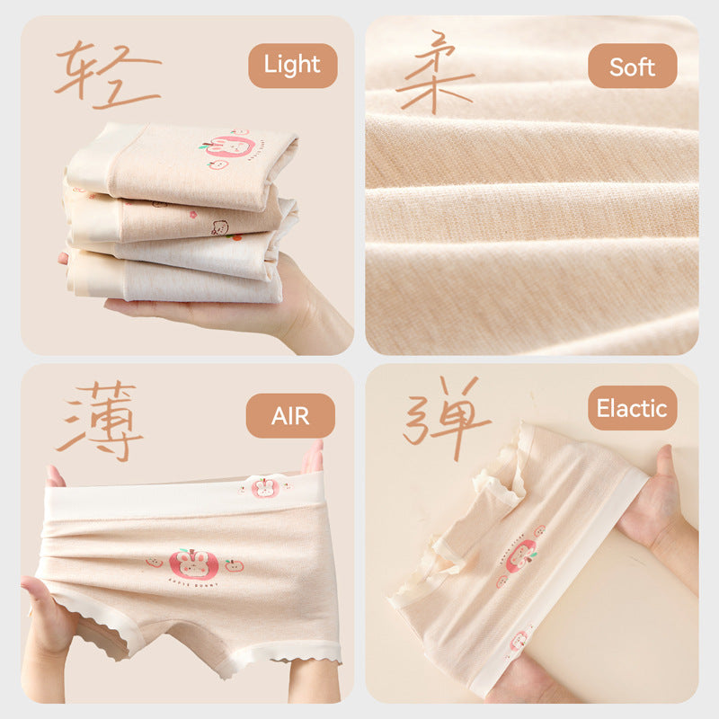 SB26030212女童內褲純棉
A類棉兒童全棉大童女孩平角寶寶四角不夾屁屁10A抗菌