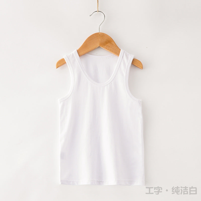 CK26050520兒童小背心夏季純棉萊卡薄型男童女童童裝吊帶衫內穿打底背心(9-12天到貨)