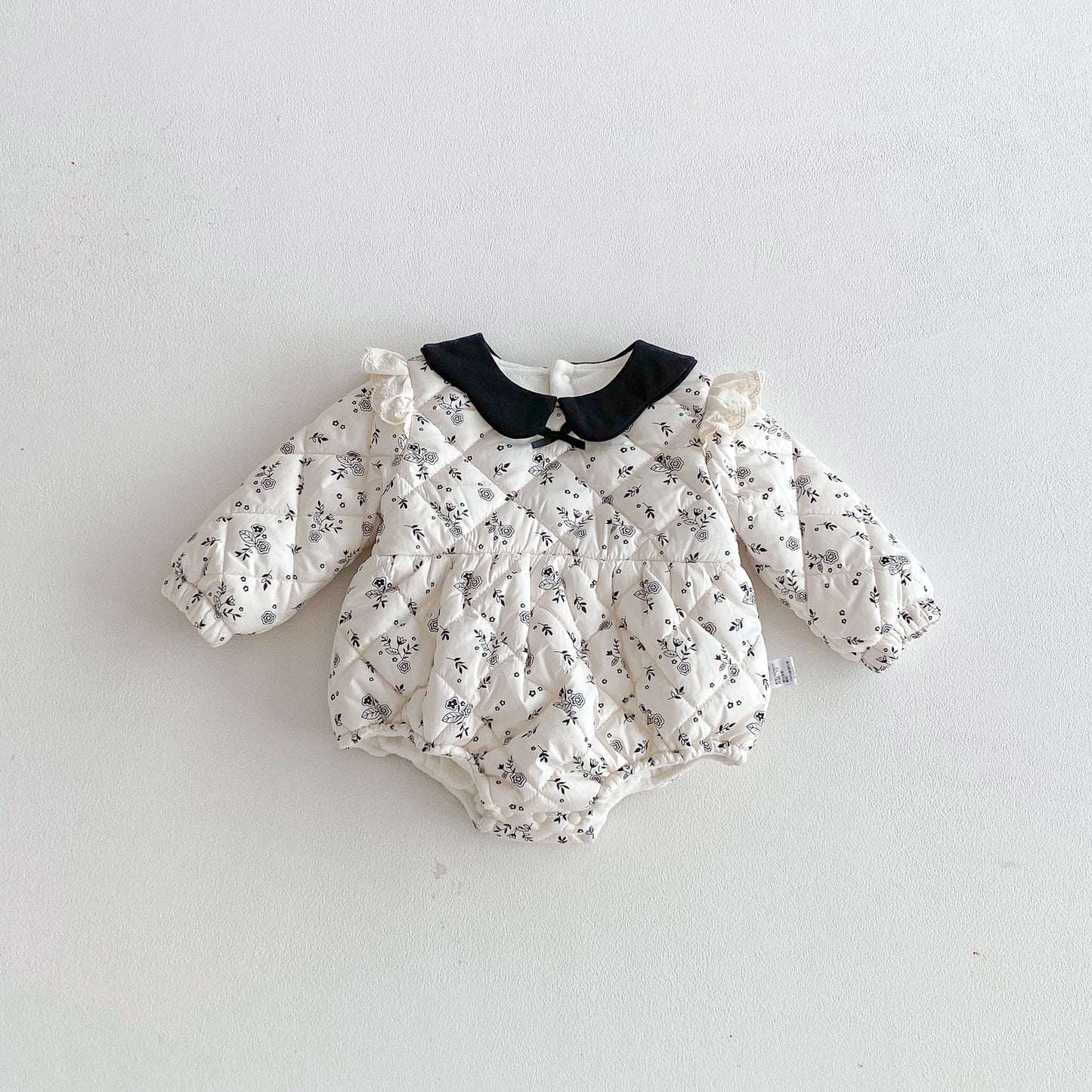 G26010114嬰兒拜年服冬裝長袖保暖男寶寶連身衣過年加絨嬰兒衣幼兒外出服