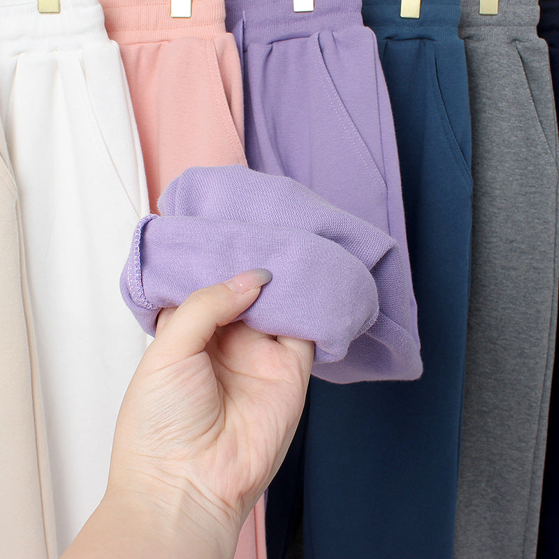 FI25101416秋季童褲韓版新款男童運動長褲大童純色休閒褲