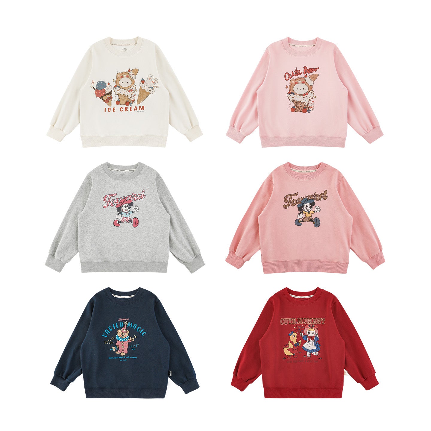 CA25112717女童百搭加絨衛衣2025秋季兒童童趣可愛百變卡通範保暖上衣長袖