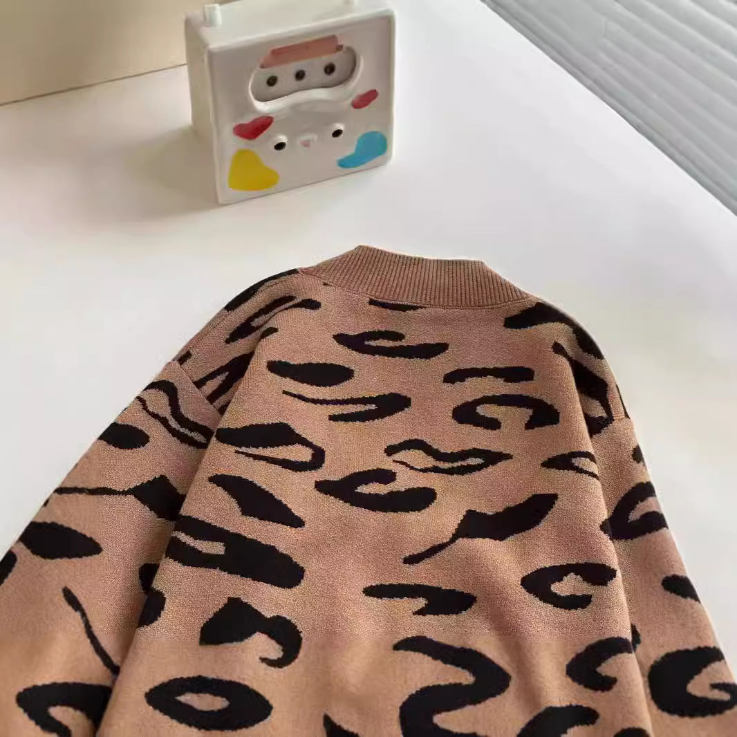 CF25091913女童開襟毛衣兒童裝毛衣裙春秋薄絨新款童裝針織洋氣上衣