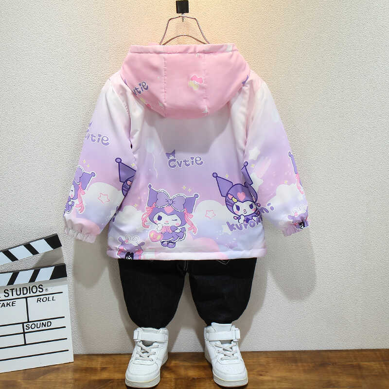 CH25110518女童春秋加絨兒童韓版衝鋒衣中大童女孩夾克洋氣上衣