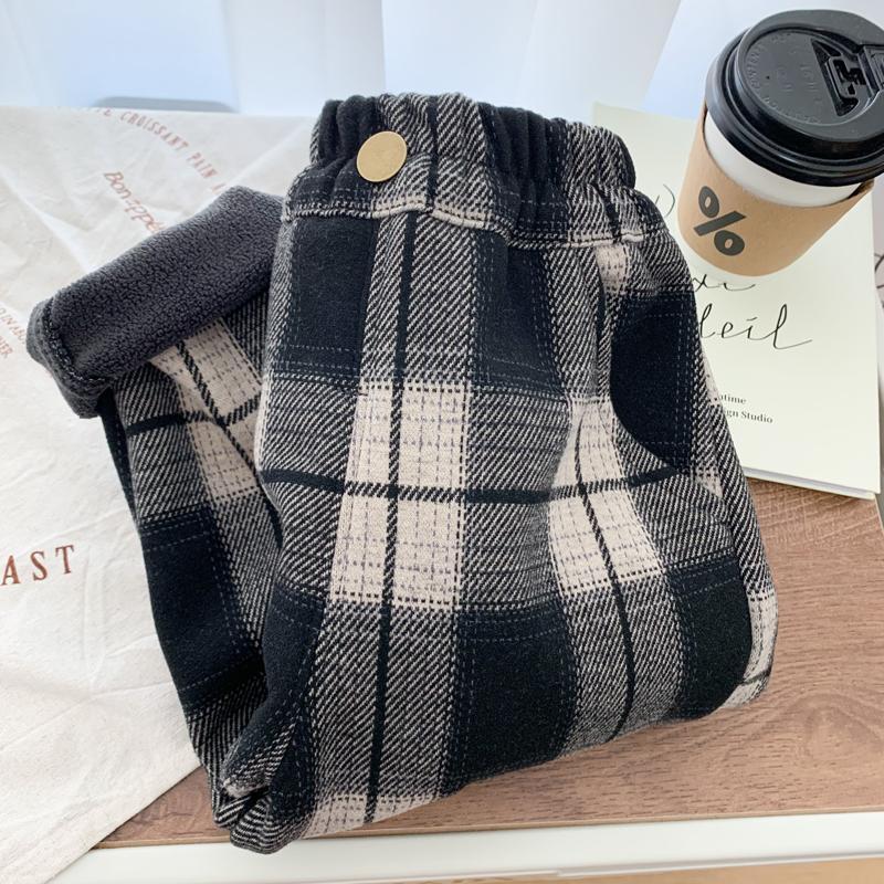 Z26010115兒童褲子秋冬2025年新寶寶加厚洋氣休閒褲加絨秋冬裝兒童運動褲