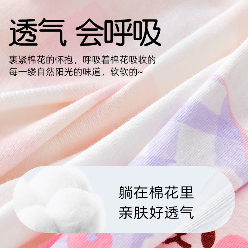 SB26030203女童內褲純棉A類棉兒童平角褲女童中大童四角褲不夾屁屁