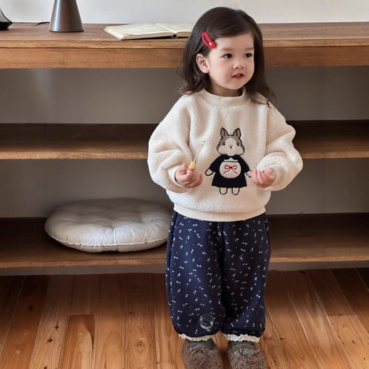 GN26012716兒童服裝秋冬季2025新款韓版童裝小寶寶衣服女童加厚衛衣褲子套裝