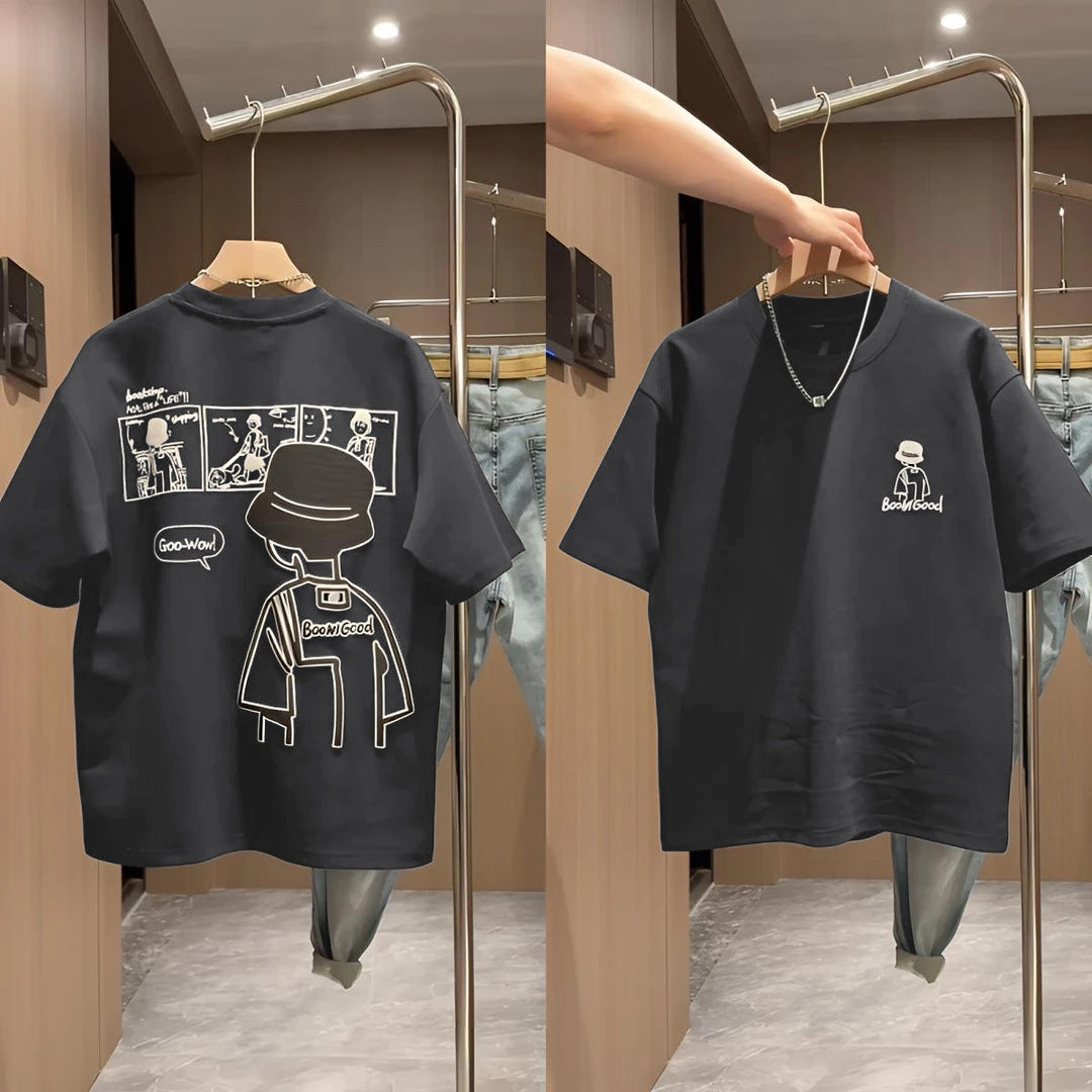 FO26062613 100%純棉兒童T恤短袖外貿品質新款春夏款中大男童夏季半袖上衣潮T