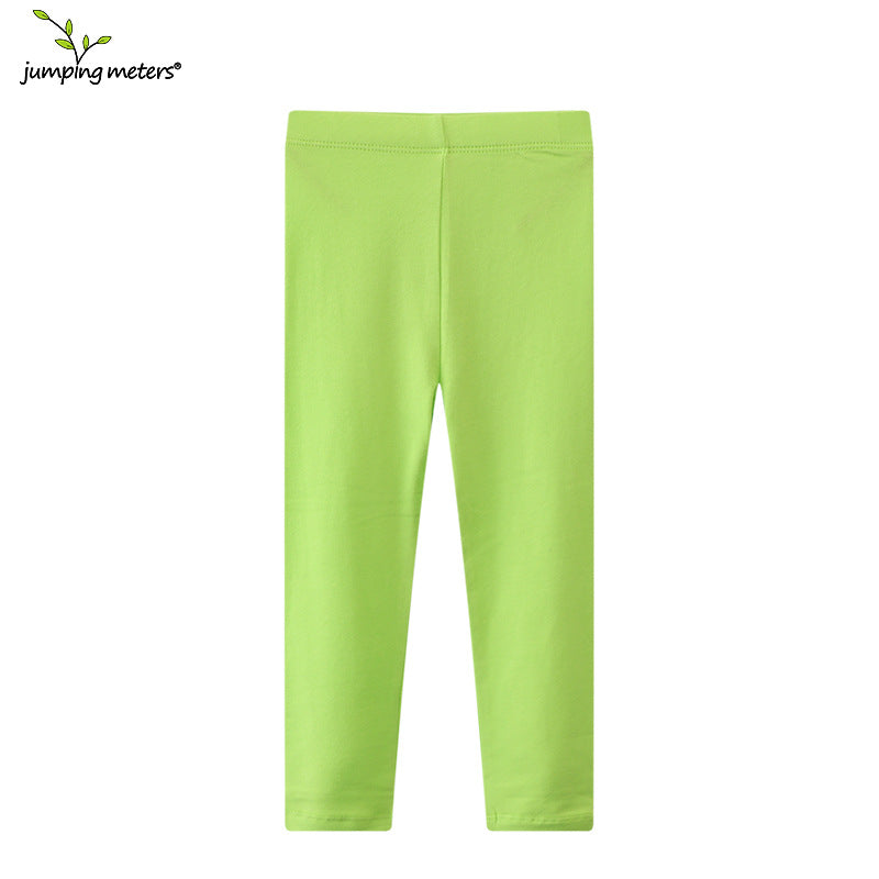 E26040831女童緊身褲寶寶春秋外穿淨色防蚊緊身褲公主搭配裙子女童童褲春秋款