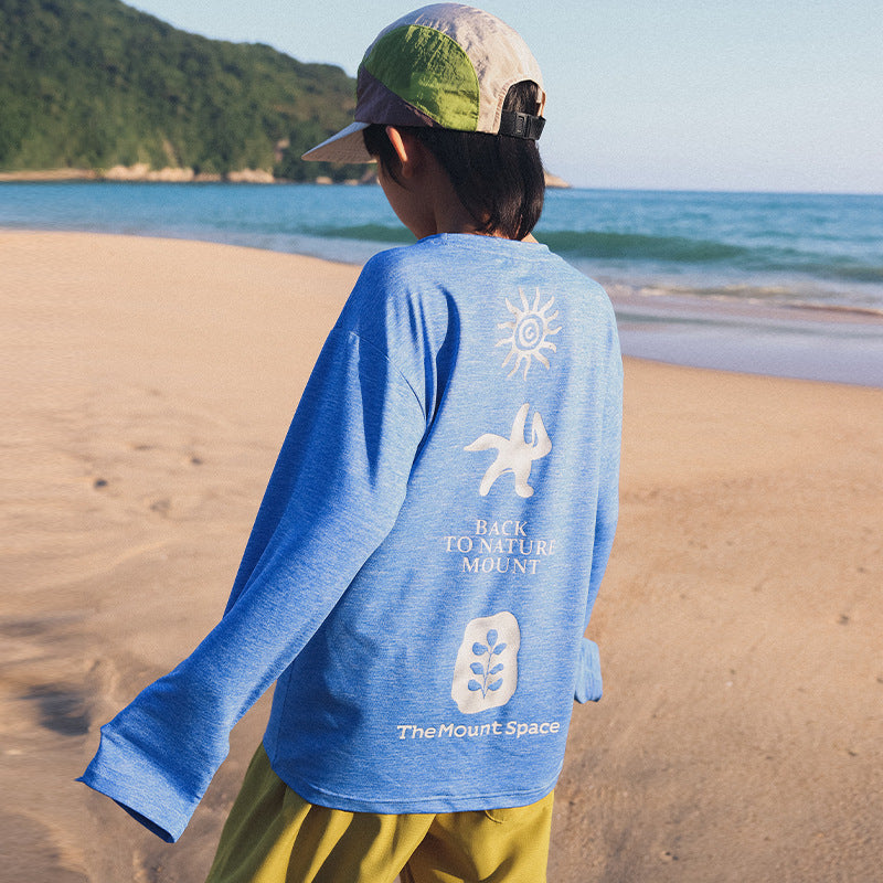 FK26032003山系童裝2026新款兒童長袖t卹涼感速乾上衣中大童夏季戶外t恤(FK開頭~需混搭3件~廠商才有出貨哦)(品質很好,請放心購買)