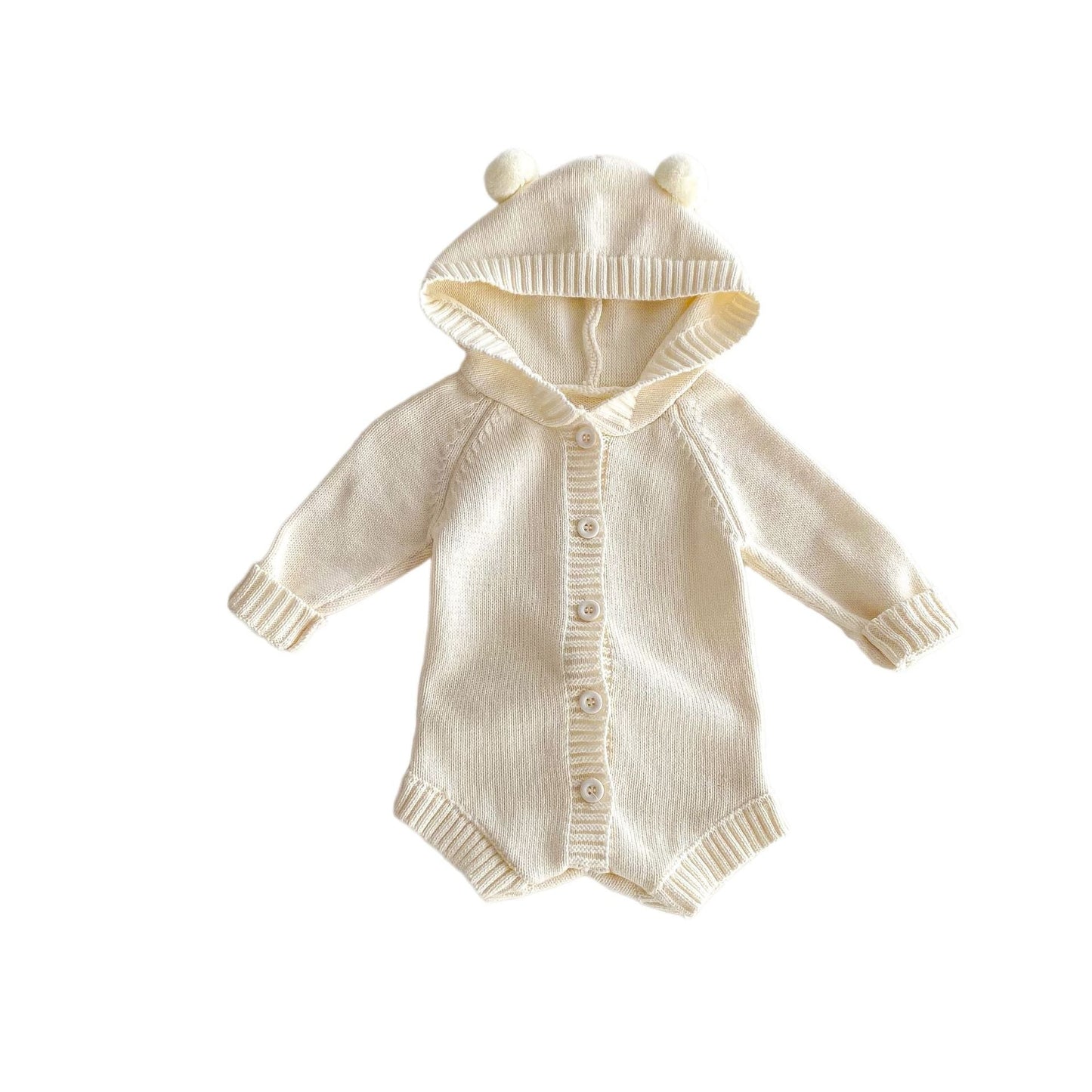 G24110618韓版嬰幼兒寶寶ins秋季新款針織連帽哈衣2024寶寶秋季毛衣款爬衣