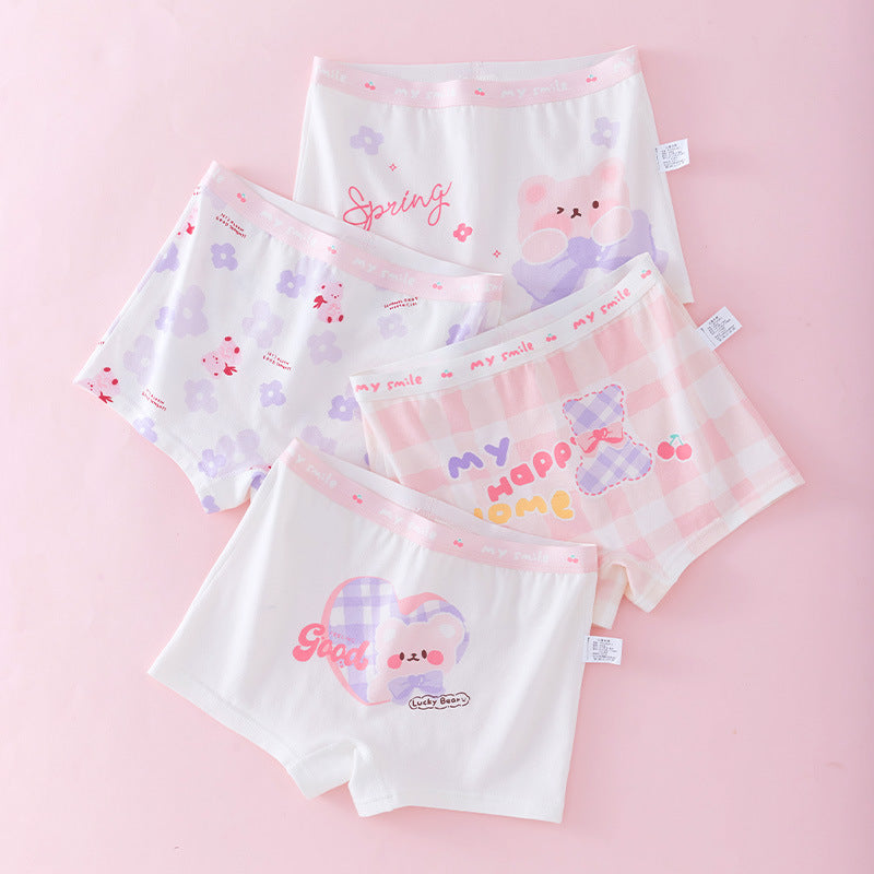 SB26030204女童內褲純棉A類棉兒童短褲女孩小童平角褲不夾屁股夏季薄款