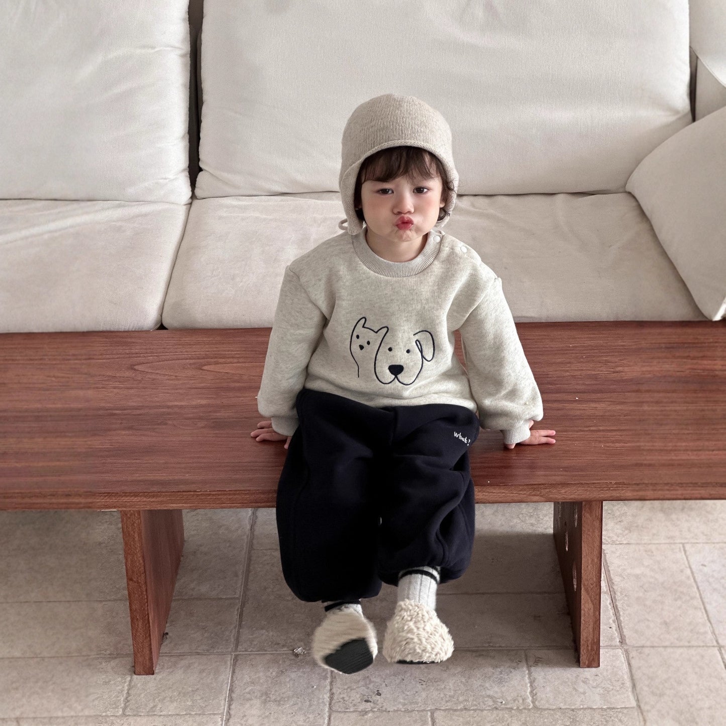 GN26012710兒童服飾冬季2025新款韓版童裝寶寶加厚保暖衣童加絨衛衣套裝