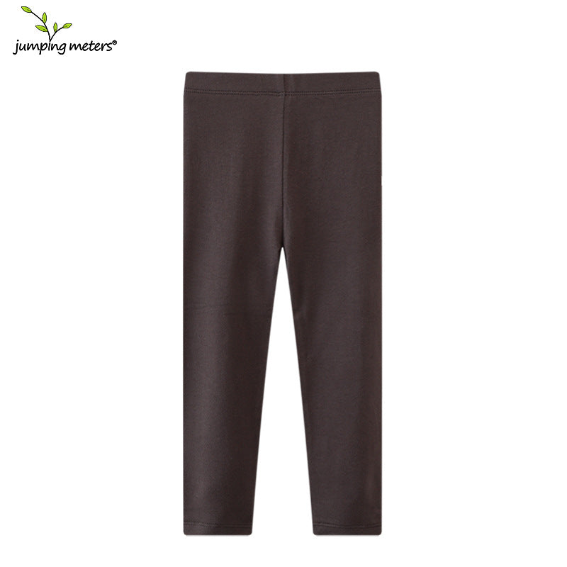 E26040831女童緊身褲寶寶春秋外穿淨色防蚊緊身褲公主搭配裙子女童童褲春秋款