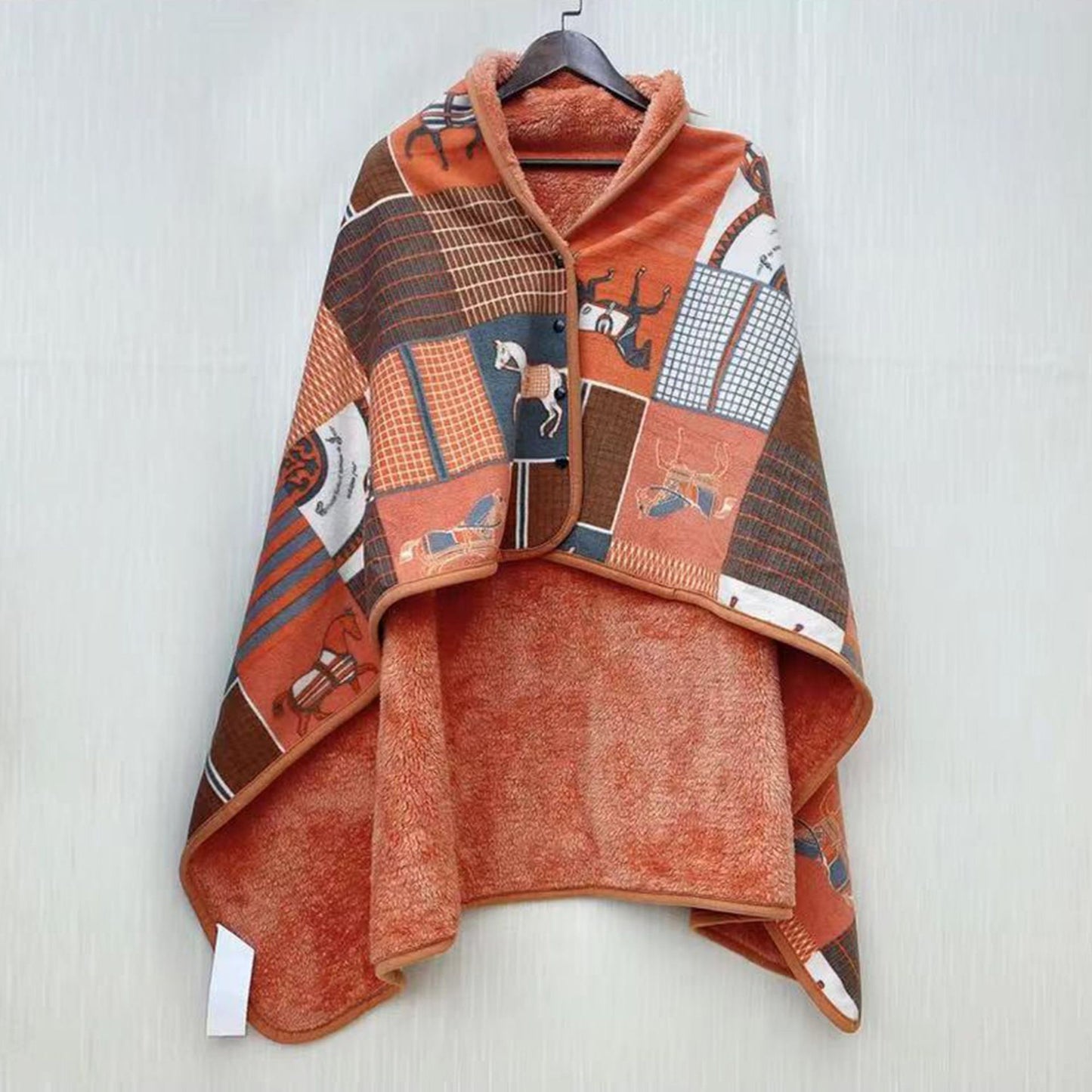 Z26010105日式無印秋冬消費潮蓋毯毛毯披肩針織外銷進口