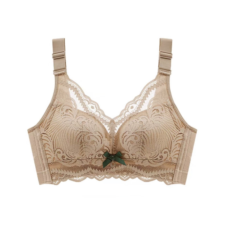 Z25080101佳思丹妮蕾絲內衣女小胸聚攏調整型胸罩無鋼圈收副乳不空杯