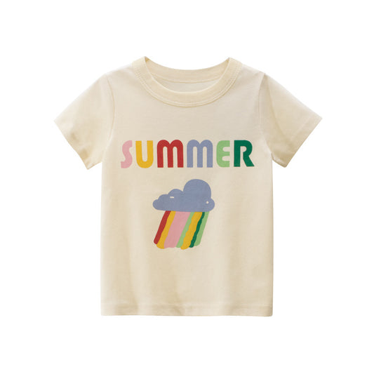 D23041814夏季新款韓版女童短袖T恤